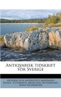 Antiqvarisk Tidskrift För Sverige