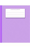 Composition Notebook: 8"x10" - Purple Gingham Cover from Scrawlables.com