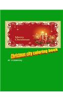 Christmas city coloring book