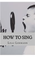 How to Sing