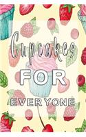 Cupcakes for Everyone: Graph Paper Notebook with 120 pages 6x9 perfect as math book, sketchbook, workbook with fruity Cupcakes 120 Pages