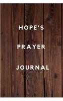 Hope's Prayer Journal