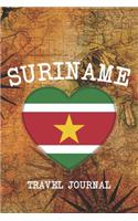 Suriname: 6x9 Travel planner I Road trip planner I Dot grid journal I Travel notebook I Travel diary I Pocket journal I Gift for Backpacker