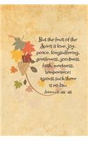 But the fruit of the Spirit is love, joy, peace, longsuffering, gentleness, goodness, faith, meekness, temperance