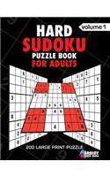 Hard Sudoku Puzzle Book For Adults