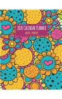 2020 Calendar Planner - Weekly / Monthly: Colorful Sunflower (1 Year) Personal & Business Organizer, Schedule, Agenda, Academic, Book Gifts For Women Men Teens Kids