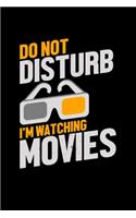 I'm watching movies: 6x9 movie - dotgrid - dot grid paper - notebook - notes