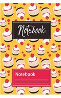 Notebook: Cheesecake edition, Lined, 6x9inches, 100pages