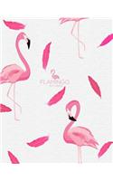 Sketch book: Flamingo cover (8.5 x 11) inches 110 pages, Blank Unlined Paper for Sketching, Drawing, Whiting, Journaling & Doodling