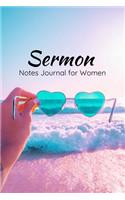Sermon Notes Journal for Women