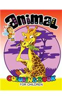 Animal coloring book for children