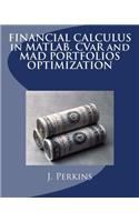 Financial Calculus in Matlab. Cvar and Mad Portfolios Optimization