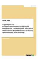 Regelungen zur Gesellschafter-Fremdfinanzierung im europäischen Ländervergleich und daraus resultierende Möglichkeiten zur Erzielung internationaler Steuerarbitrage