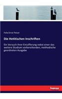 Die Hetitischen Inschriften