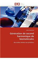 G?n?ration de Second Harmonique de Biomol?cules