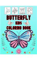 Butterfly Kids Coloring Book: Butterfly Coloring Book.Butterfly Coloring Book For Kids.50 Story Paper Pages. 8.5 in x 11 in Cover.