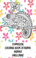 Coloring Book of Animal - Animals - Large Print - Chameleon