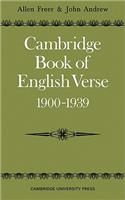 Cambridge Book of English Verse 1900 1939