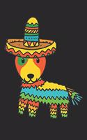 Bull Terrier Notebook 'Cinco De Mayo' - Gift for Bull Terrier Lovers - Bull Terrier Journal