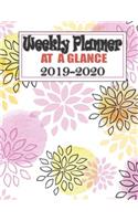 Weekly Planner At A Glance 2019 2020