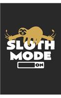 Sloth mode on: 6x9 Sloth - blank with numbers paper - notebook - notes