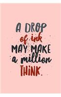 A Drop of Ink May Make a Million Think: Journals for Writers