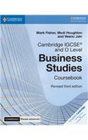 Cambridge IGCSE® and O Level Business Studies Revised Coursebook with Digital Access (2 Years) 3e: (Cambridge International IGCSE)