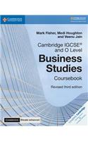 Cambridge Igcse(r) and O Level Business Studies Revised Coursebook with Digital Access (2 Years) 3e