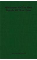 Discourses on the First Decade of Titus Livius