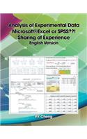 Analysis of Experimental Data Microsoft(R)Excel or SPSS ! Sharing of Experience English Version