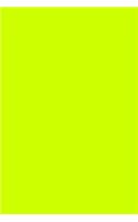 Journal Electric Lime Color Simple Plain Lime: (Notebook, Diary, Blank Book)