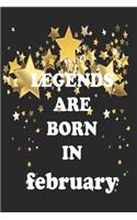 Real Queens Are Born On february Birthday Gift Women Girl Notebook/Journal 6x9 120 Pages