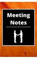 Meeting Notes: Business Notebook for Meetings and Organizer - Taking Minutes Record Log Book Action Items & Notes - Secretary Logbook Journal