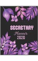 SECRETARY Planner 2020: Daily Weekly Planner with Monthly quick-view/over view with 2020 calendar