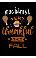 Machinist very thankful this fall