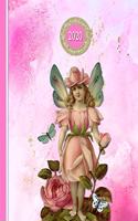 2020 Planner: Fairy Rose Pink - 12 Months Week to two-page Diary 150 pages 8.5 x 11 with Contacts - Password - Birthday lists(44 2020 Weekly Planner Organizer Diary Journal)