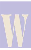 W Dot Grid Notebook