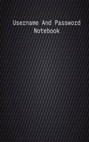 Username And Password Notebook