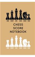 Chess Score Notebook: 100 Games 90 Moves, Chess Score Sheets, Chess Score Pad, Chess Game Record Keeper Book, Notation Pad, Perfect Gift for Chess Lovers