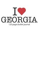 I love Georgia: I love Georgia notebook dotted gridI love Georgia diary I love Georgia booklet I love Georgia recipe book I heart Georgia notebook bullet journal I 