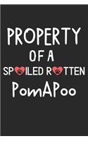 Property Of A Spoiled Rotten PomAPoo: Lined Journal, 120 Pages, 6 x 9, PomAPoo Dog Gift Idea, Black Matte Finish (Property Of A Spoiled Rotten PomAPoo Journal)