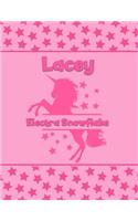 Lacey Electra Snowflake: Personalized Draw & Write Book with Her Unicorn Name - Word/Vocabulary List Included for Story Writing