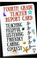 Fourth Grade Teacher Report Card