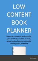 Low Content Book Planner