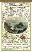 Cornwall 1611 - 1836 - Fold Up Map that features a collection of Four Historic Maps, John Speed's County Map 1611, Johan Blaeu's County Map of 1648, Thomas Moules County Map of 1836 and Robert Dawson's Reform Act Plan of Truro 1831. The maps are surr