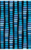 Bullet Journal Abstract Rectangles in Blue: Graph Design - 162 Numbered Pages with 150 Graph Style Grid Pages, 6 Index Pages and 2 Key Pages in Easy to Carry 5.5 X 8.5 Size