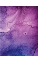 Notebook dot: Hand Drawn Watercolor: Notebook Journal Diary, 110 pages, 8.5" x 11"