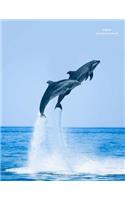 Dolphin Unruled Notebook
