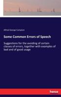 Some Common Errors of Speech
