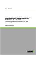 Ein Unterrichtsentwurf zum Thema
